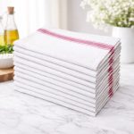 Glass Cloth Red Stripe