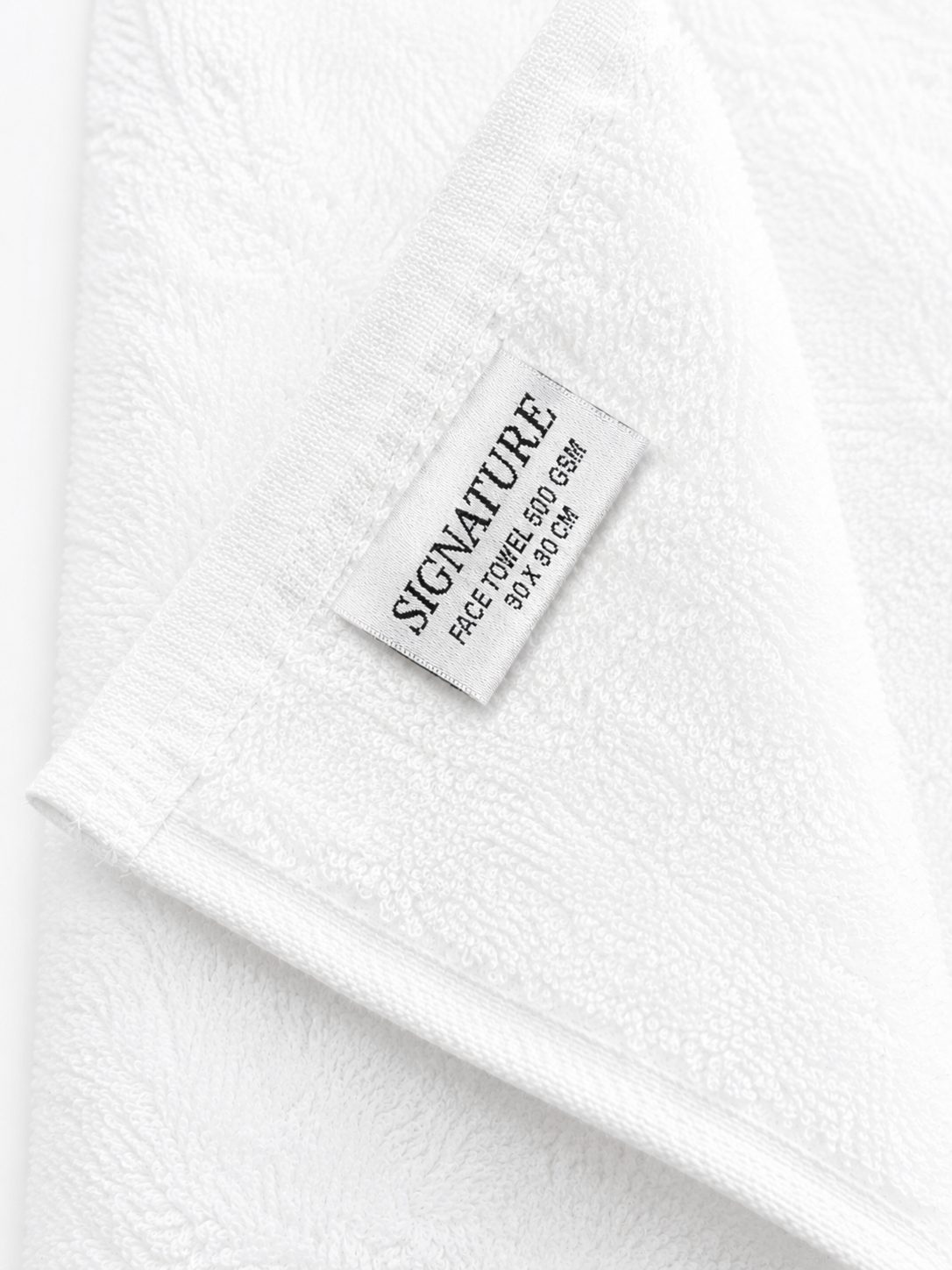 Cotton face towel for hotel bathrooms and spas, UK Linen House