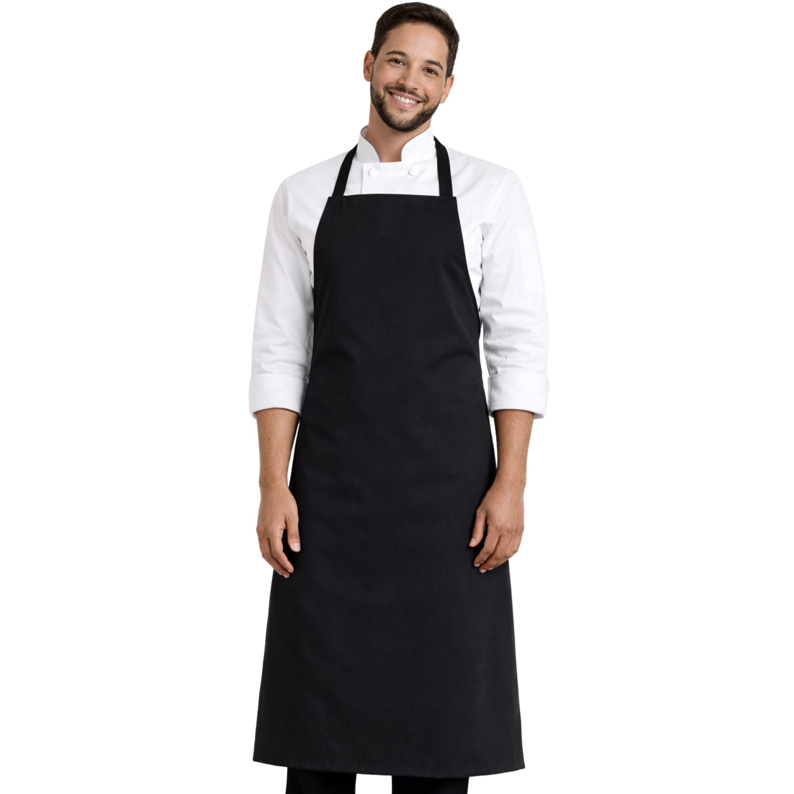 Unisex Adult Plain Apron Black - Image 3
