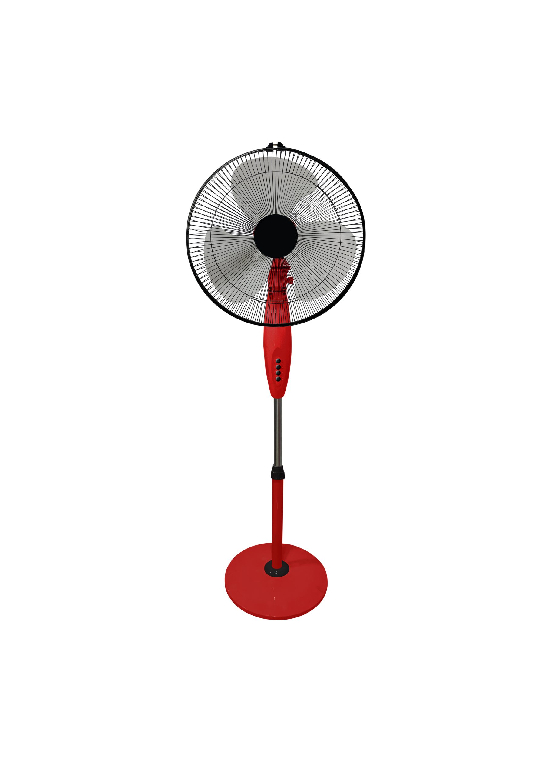 Floor Standing Pedestal smart 16 Inch 3 blades 3 Speed Red Eco Air Cooling Fan - Image 3
