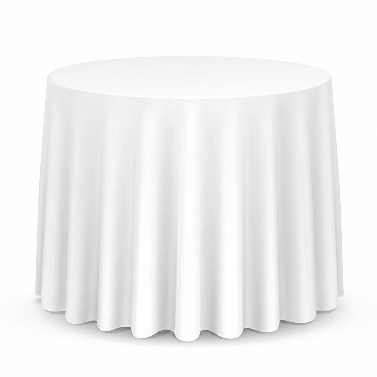 Round polyester tablecloth for banquet and function tables, UK Linen House